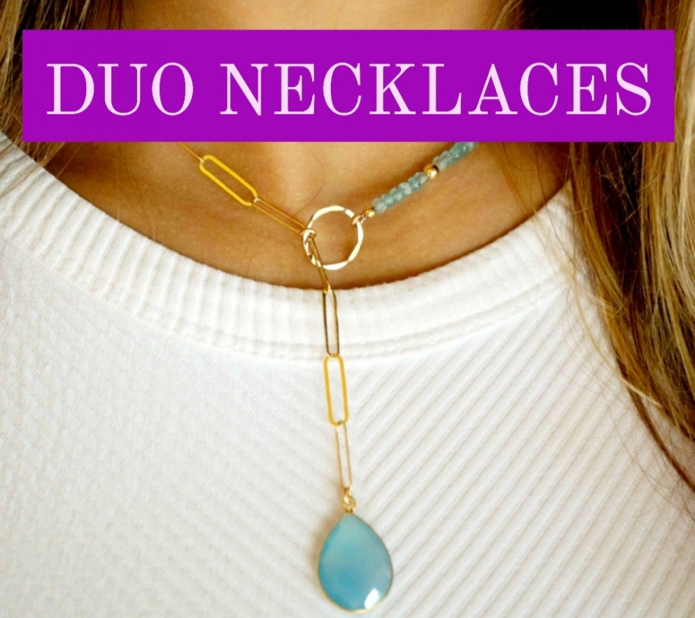 NEW TRENDY LARIAT TEAR DROP CRYSTAL NECKLACE , Gold - Electroplaed ( 7 stentyper )