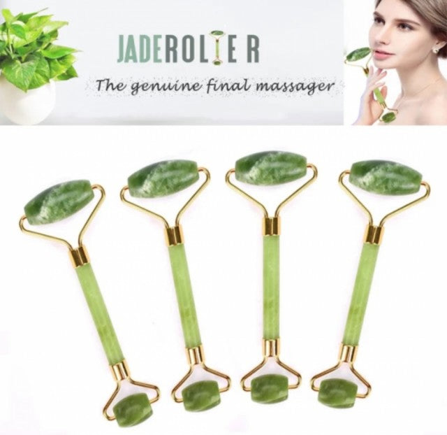 2 - 1 Grønn Jade Roller & Gua Sha Facial Spa Set