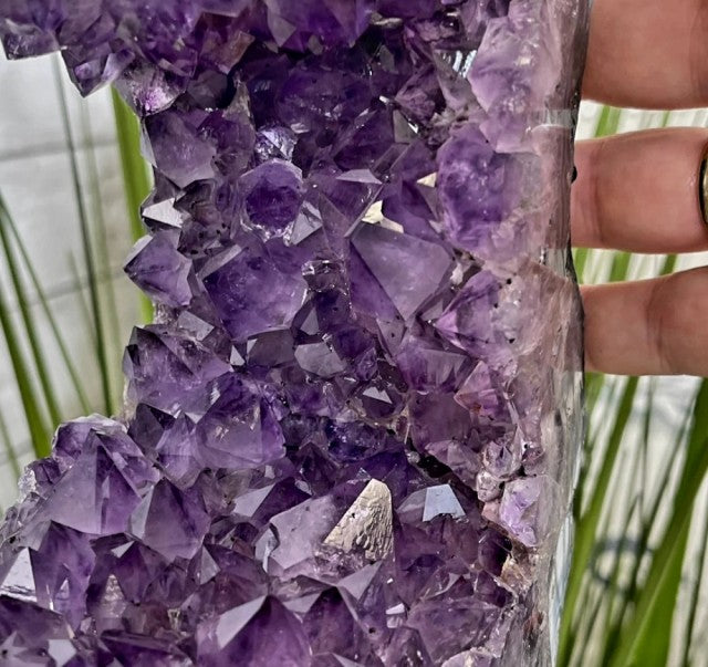 New Super Extra Quality Dark Purple "Open 2 sided" Brazilian Ametyst Katedral, 11kg - 28cm