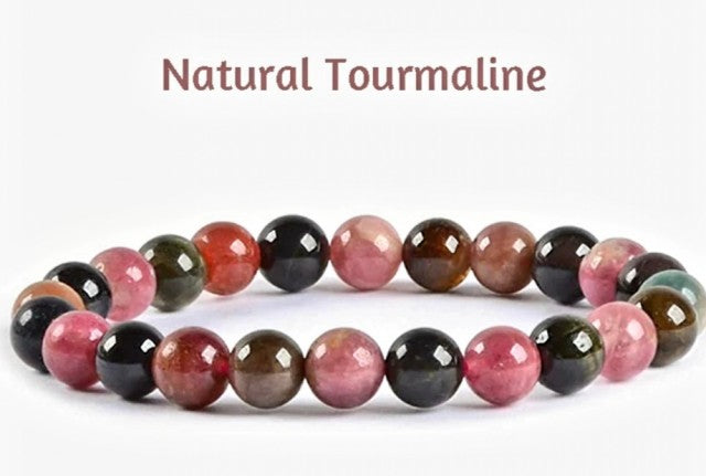 Enkelt og fleksibelt steinarmbÅnd, Natural Turmalin
