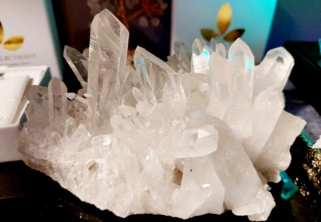 SUPEROFFER 12 / Exclusive Pack ( Lemur Clear Quartz Cluster + Red Agate Book Holders )