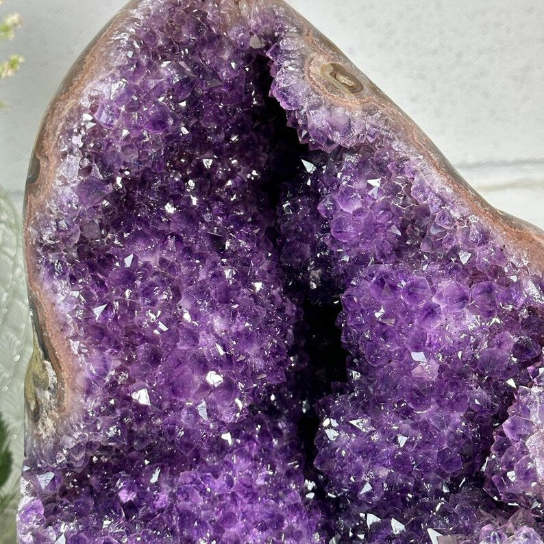 Top Quality Natural Amethyst Geode with Stalactite Formations, Self Standing Amethyst, Tall Amethyst Stone | CBP1256, 34x20x20cm