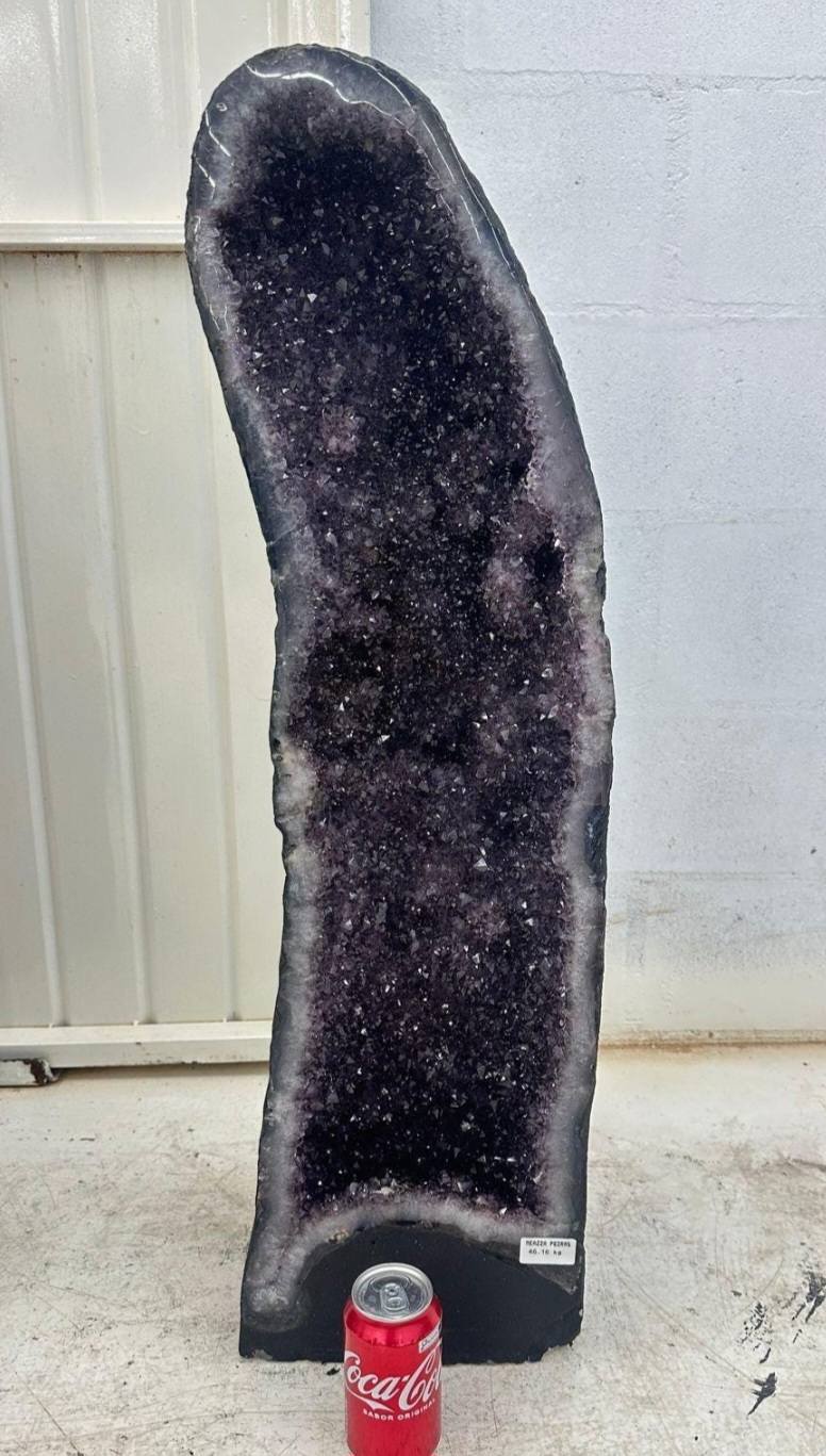 MÅNEDENS UTVALGTE 89cm - 46KG/ Amethyst Geode, Inntil 40% OFF - Premium Queen Grade inkl. Fri Frakt