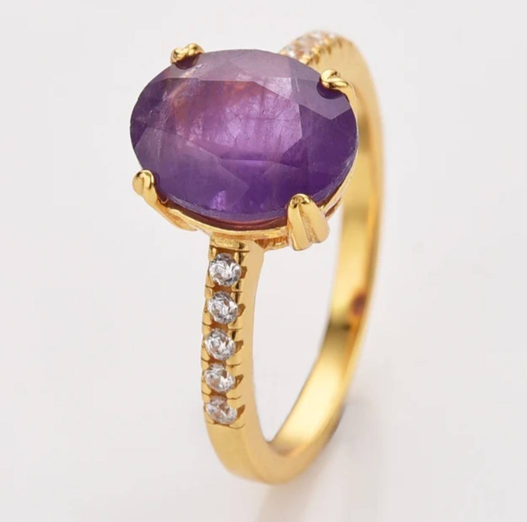 KAMPANJE MICCI DESIGN 925s Silver Rings (18k Gold or Silver Design) med natural stones