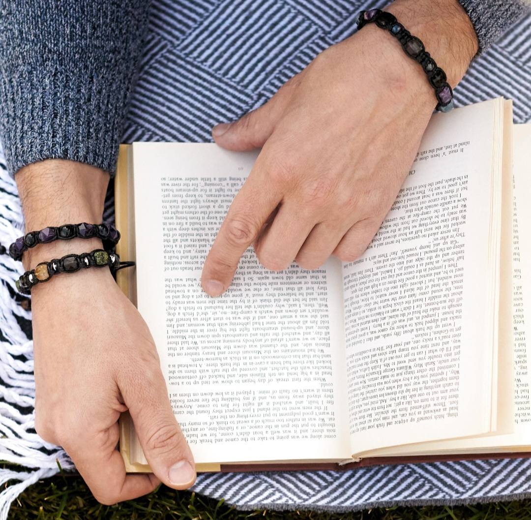 New 2025 Design / Trendy og Exclusivt Shambhala Armbånd, Zodiac Protection Bracelet – Seraphinite, Hawk’s Eye, Kyanite |