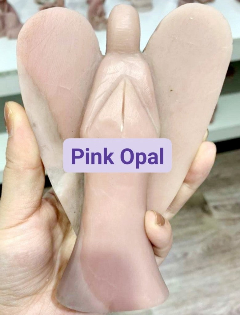 Ekstra stor og vakker Rosa Opal Engel, hele 19cm