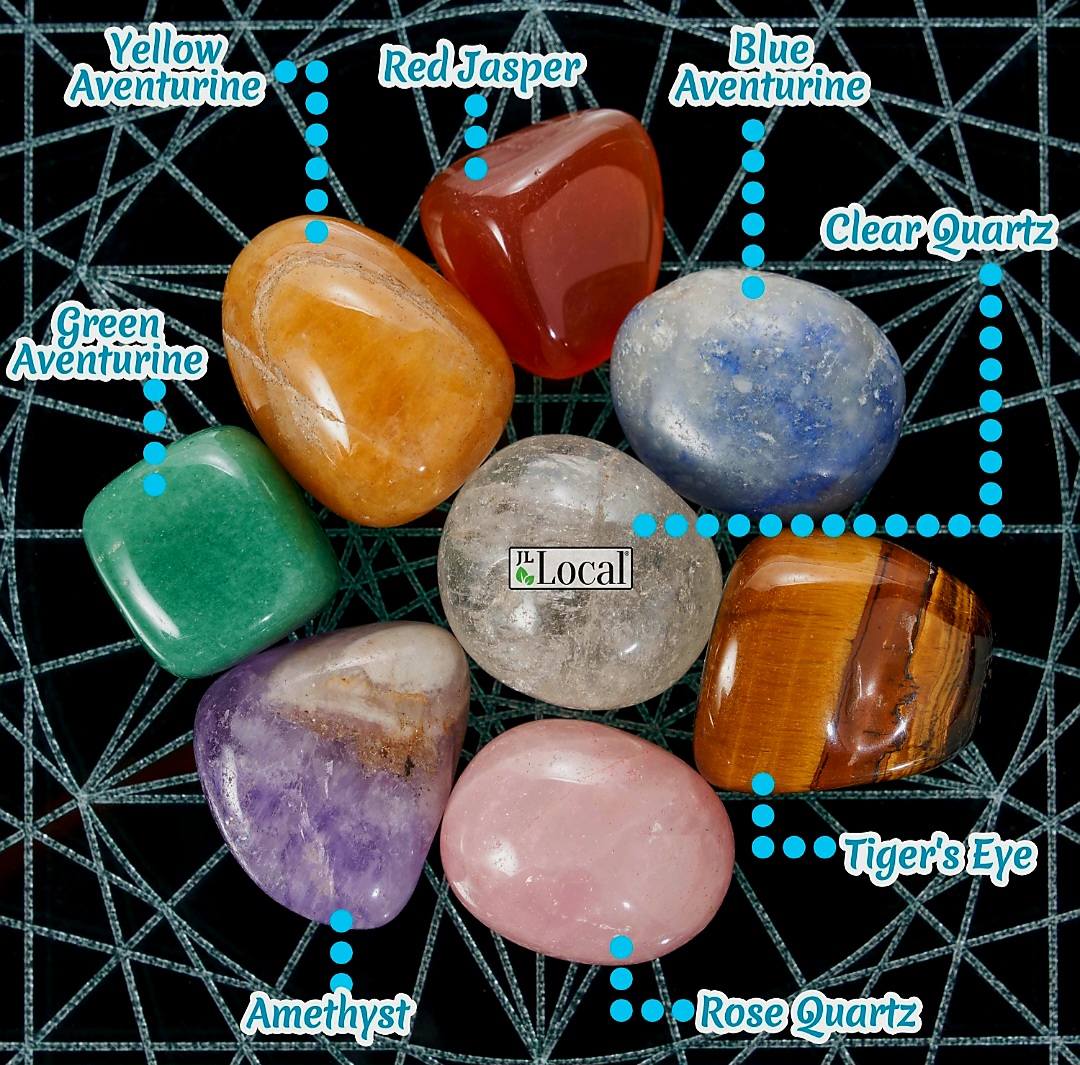 2025 White Sage Premium Smudge Kit + Feather, 3 Sage Bundles, 2 Palo Santo Sticks, Abalone Shell + Stand, 8 Chakra Healing Stones / Crystals For Smudging