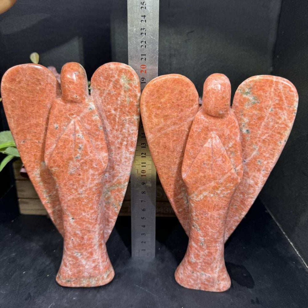 Vakker stor Solsten Engel , ca. 19 - 20cm - 1kg