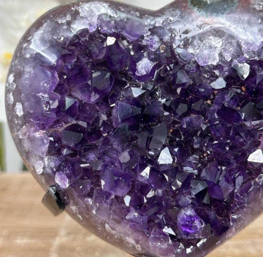Stunning Natural Uruguay Amethyst Heart Crystal, Unique Piece, HST0246 - 16.5x13cm , 1.16kg