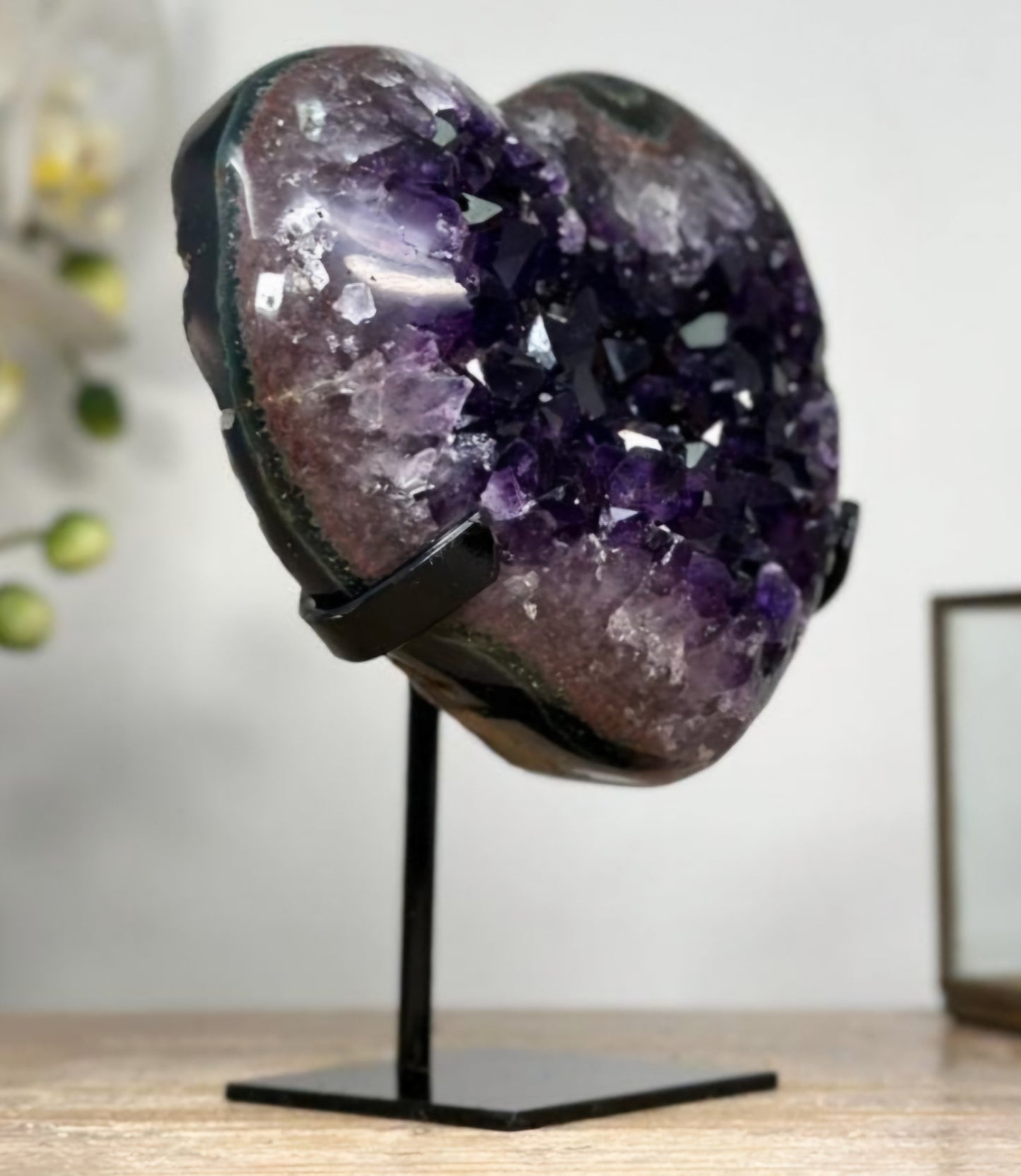 Stunning Natural Uruguay Amethyst Heart Crystal, Unique Piece, HST0246 - 16.5x13cm , 1.16kg