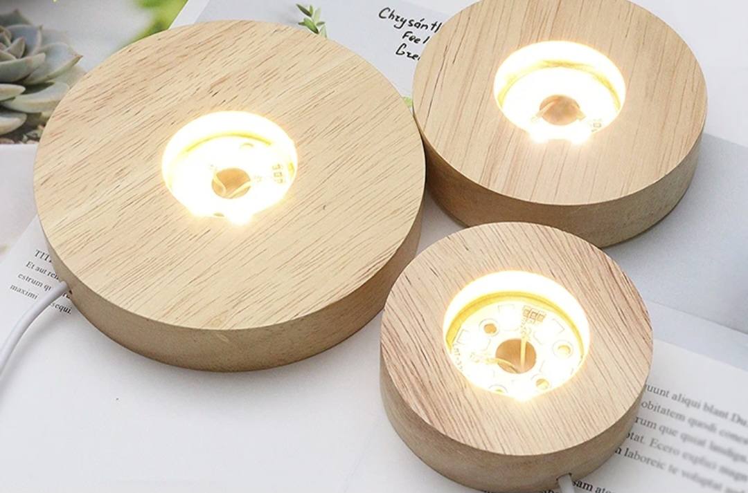 Trebaser med Ledlys til Tårn, Spheres, Decor ( 6, 8, 10cm - USB )