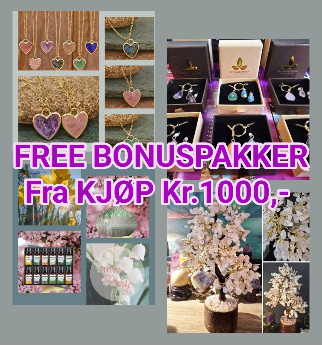FREE BONUSPAKKER v/Kjøp Kr. 1000,- til Kr. 3000,- )