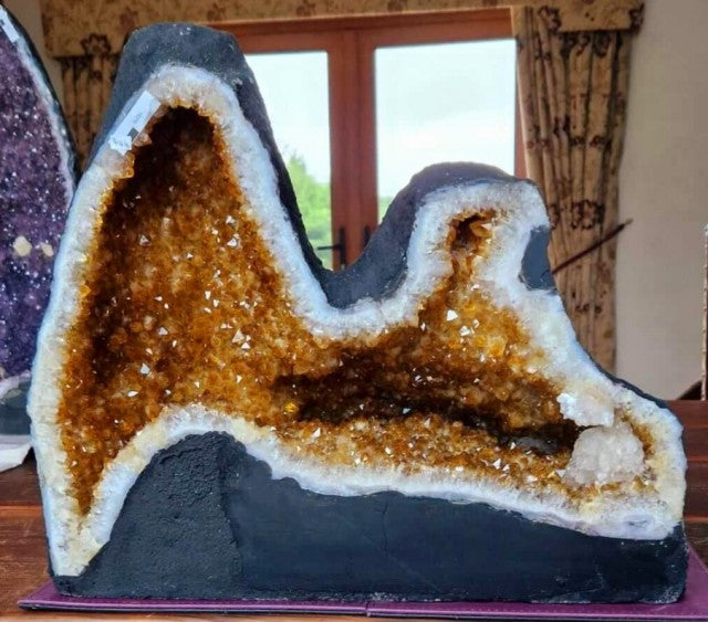 Citrine Geode 446 Crystal Cluster Druzy Premium Grade 36.42kg H38xW45xD26cm