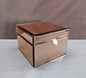 Exclusiv og stor Jewelry Box i Rose Gold fasettslipt glass ( Todelt 17.5x12.5cm )