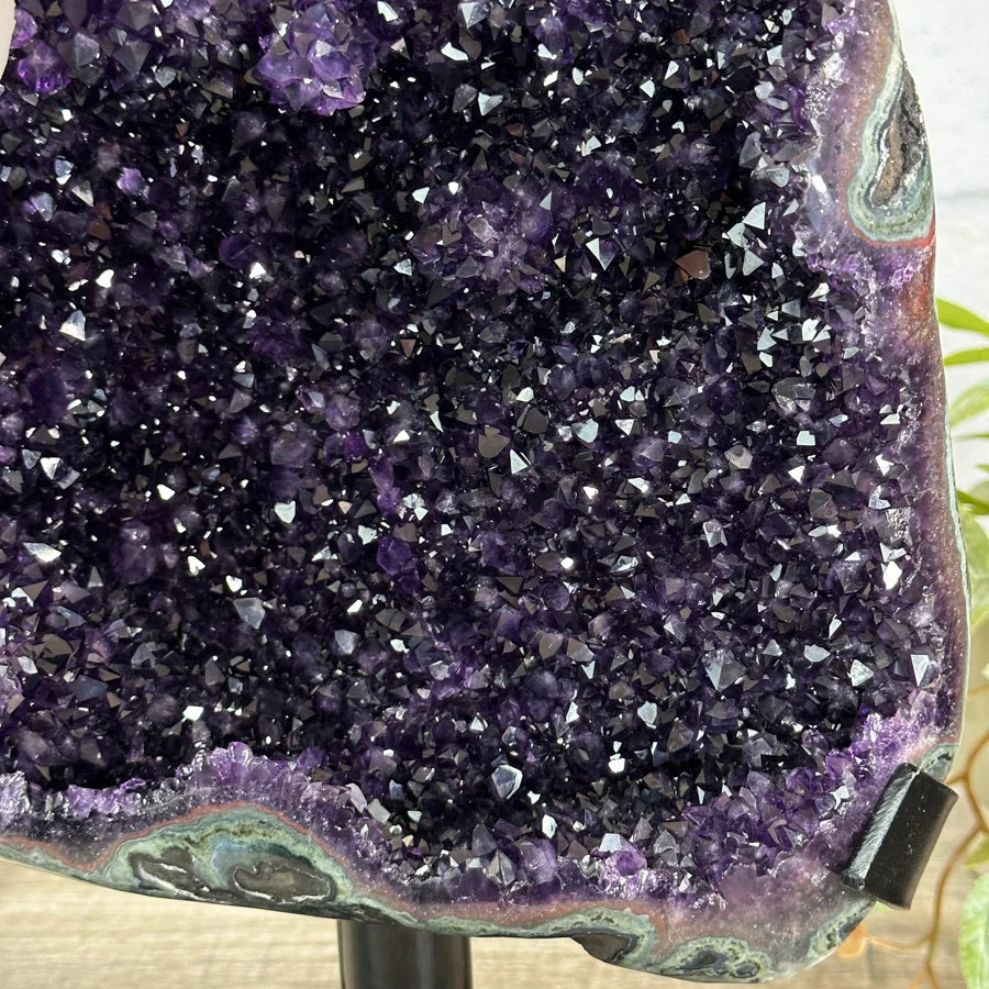 Top Quality Natural Uruguay Amethyt Geode Statemen Piece - MWS3146, 11.5Kg - 47.5 x 24cm