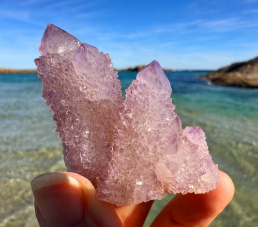 Supervakker South Africa Ametyst Spirit Quartz , Large  80 - 120gram