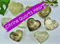 Supervakker Citrine ( Heated ) Quartz Hjertesten ( 45 - 50mm )