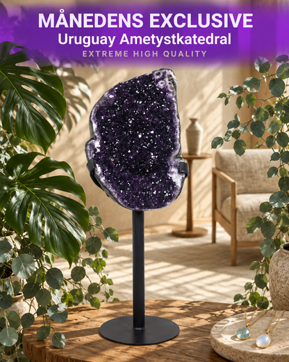 KUPP-PRIS / ARTIGA URUGUAY AMETYST EXTREME HIGH QUALITY, OPEN GEODE m/STATIV- 40% OFF + Fri Frakt - 92x28x23cm