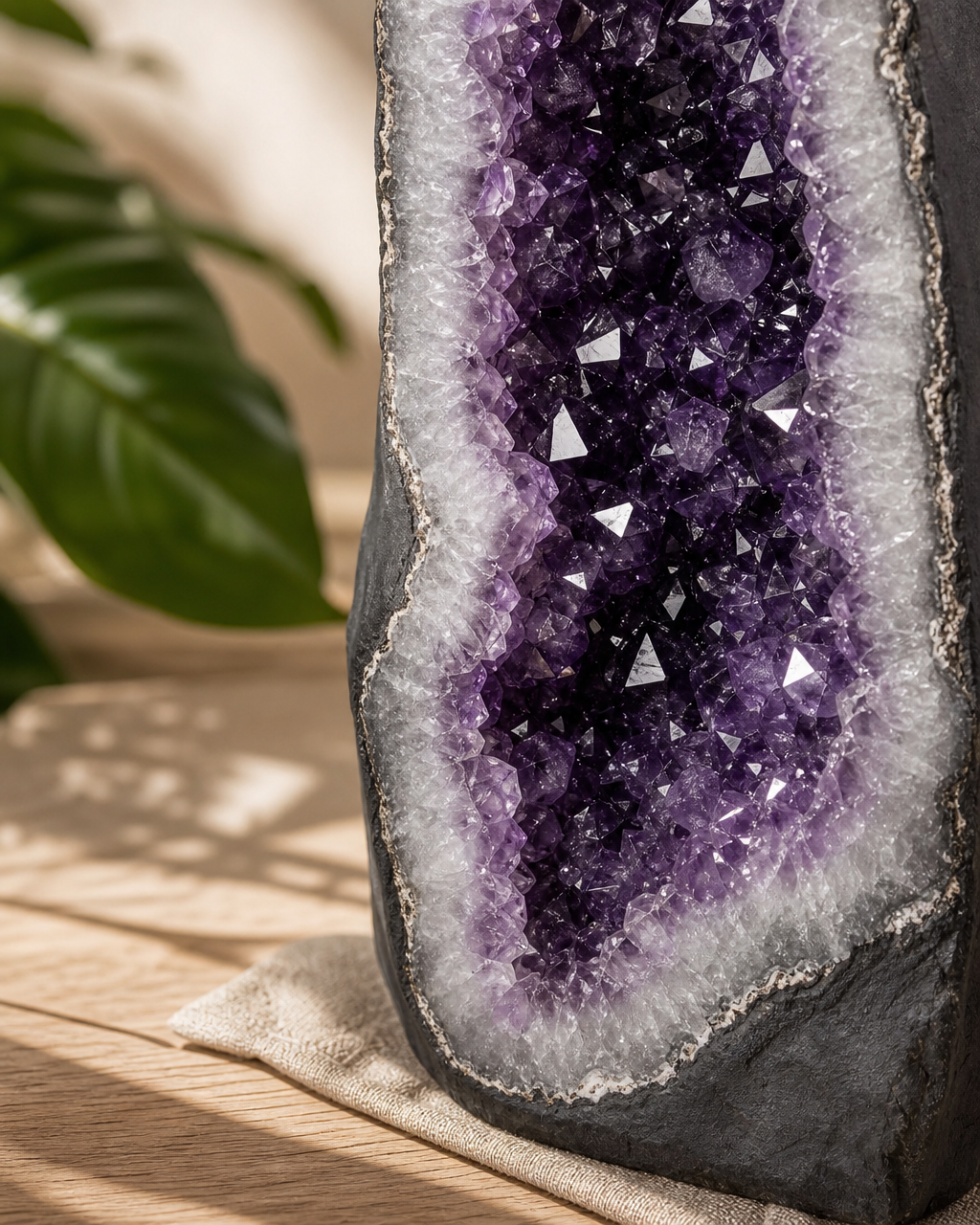 Månedens Utvalgte / High Quality Premium Tall AMETYST GEODE - Inntil 40% OFF + Fri Frakt - Unique Natural Ametyst - 52x23x15cm - 19kg