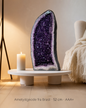 Månedens Utvalgte / High Quality Premium Tall AMETYST GEODE - Inntil 40% OFF + Fri Frakt - Unique Natural Ametyst - 52x23x15cm - 19kg