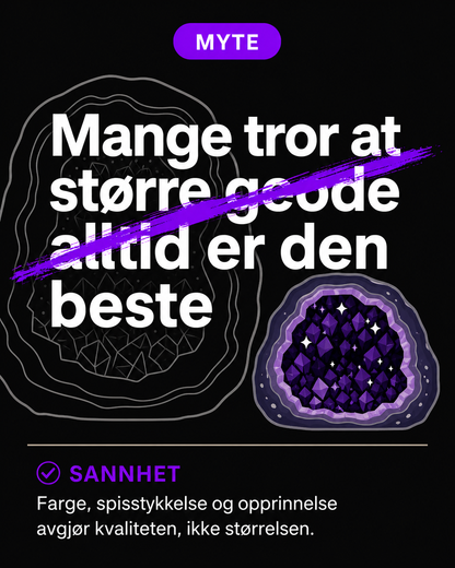 Valg av Ametyst Geode / Hva du bør se etter !