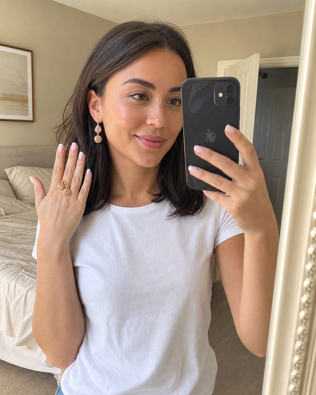 SMYKKESETT ( Micci Design Ring + Øredobber )