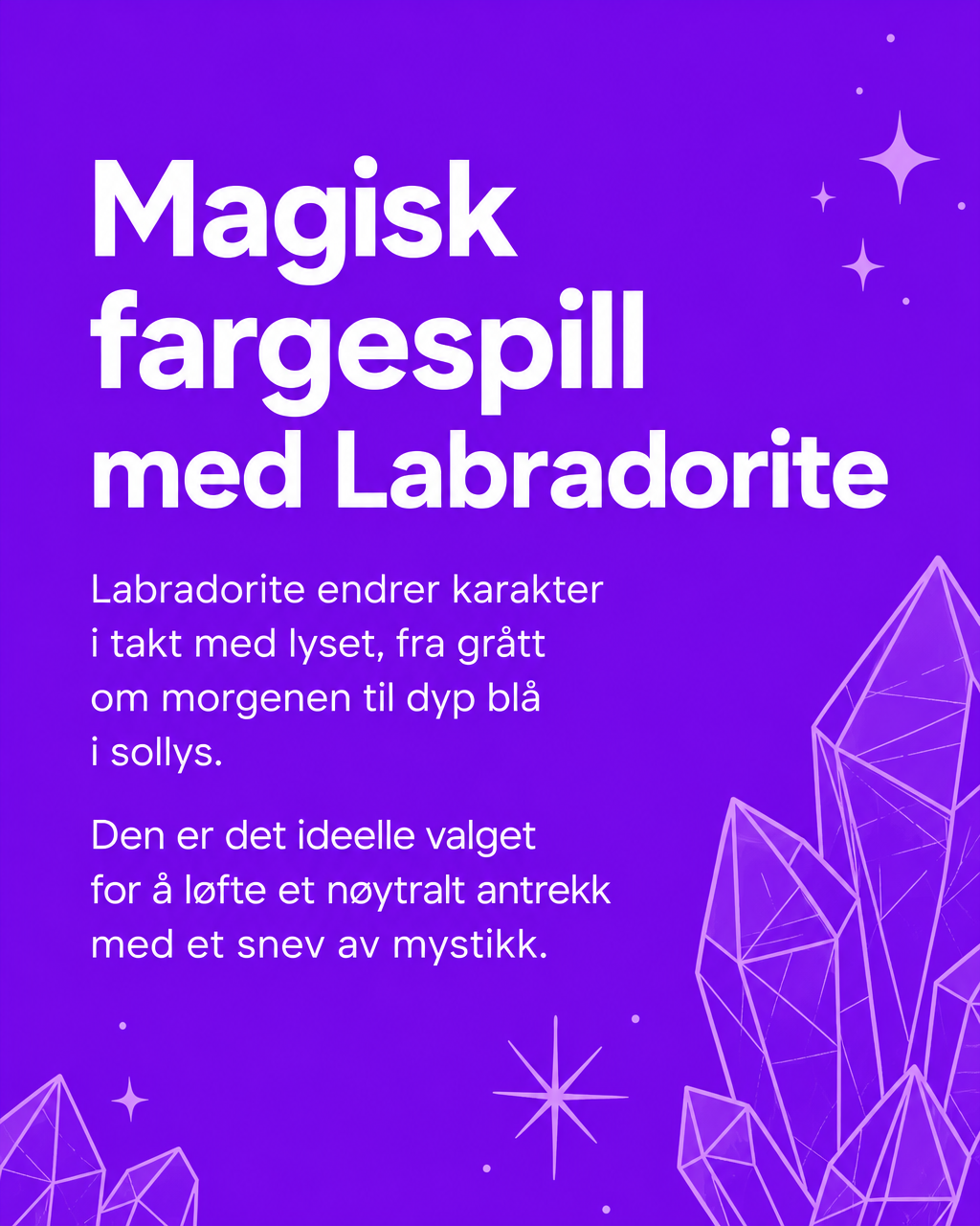 Valg av stentype til ring !