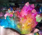 Trendy Aura Quartz Rainbow Clustre , Mixed Color, behandlet naturlig Quartz, Xlarge 900 - 1000 Gram