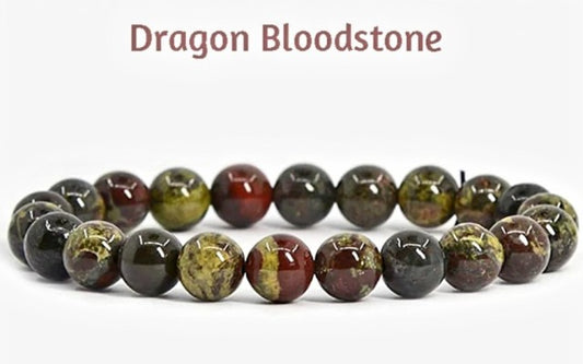 Enkelt og fleksibelt steinarmbÅnd, Dragon Bloodstone