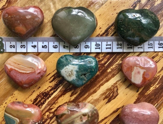 Vakker og sjelden Ocean Jasper fra Madagascar, 35- 45mm