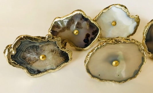Agat Antique Gold  4 pack knotter for skap, dører, skuffer