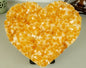 Super Extra Premium Quality AA+ Citrin Hjerte fra Brasil , ca. 7.7kg og 26x29cm
