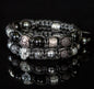 Trendy og Exclusivt Shambhala Panther ArmbÅnd Set ( DUO ) , Larvikite, Black Onyx, Lava Rock, Hematite,  unisex og