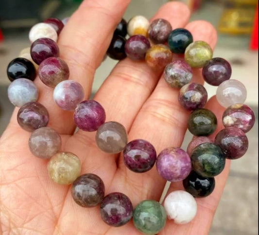 Enkelt og fleksibelt steinarmbÅnd, Turmalin