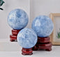 Vakker Blue Celestite Sphere krystallkule Large  , ca. 70 - 80mm...