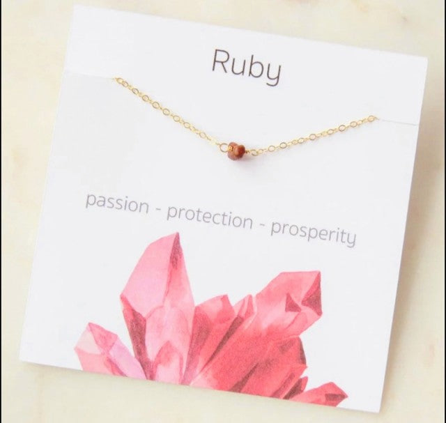Nye 5 - 8mm Chipstone - Designkjeder - Gold Electroplated, Ruby