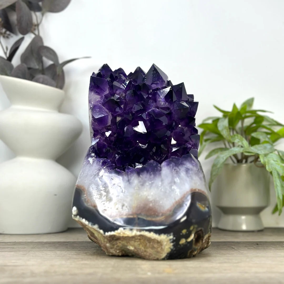 Super High Quality Uruguayan Amethyst &amp; Agate Polished Statement Piece | CBP1403, 24x22x15cm