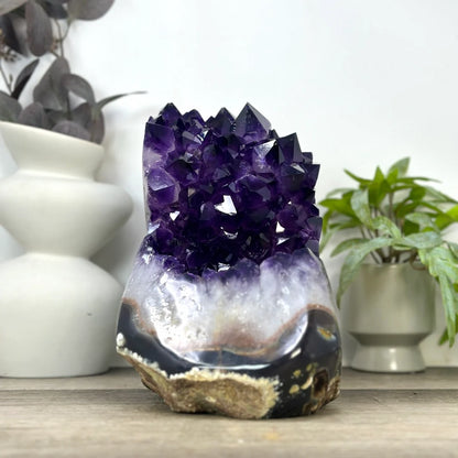Super High Quality Uruguayan Amethyst &amp; Agate Polished Statement Piece | CBP1403, 24x22x15cm