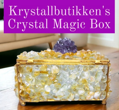 MAGIC CRYSTAL JEWELRY EASTER EGG 2025 MEDIUM SIZE + Orgonite Pyramide ( Verdi Kr. 2500,- )