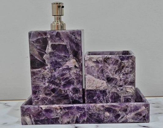 Ametyst Quartz Bathroom 3 pcs Set