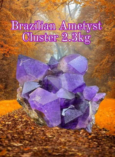 Supervakre BIG XL Brazilian Ametyst Cluster ca. 2.3kg - 17x12x7cm