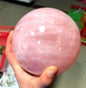 Gigastor Rosenkvarts Sphere ( Kule ) AAA Kvalitet,  ca. 120mm, 3kg