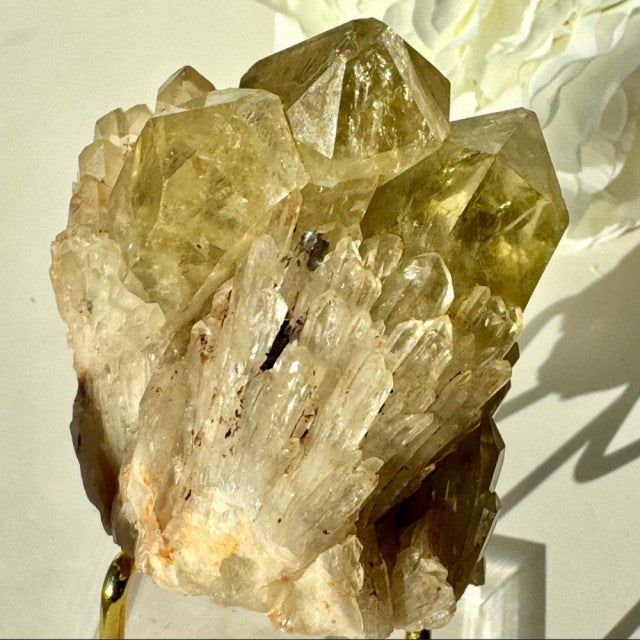 Genuine Kundalini Citrine Crystal • 100 - 150 Grams • UNHEATED & UNTREATED Natural Citrine Cathedral, LARGE