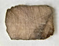 Vakker, hÅndlaget XL ( 28x18cm ) Smokey Grey Agat Coaster decorskive med gullbelagt kant fra India