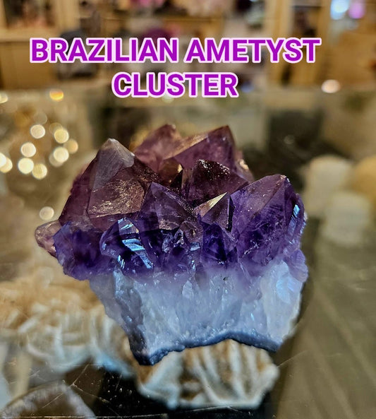 Superflott AAA+ Brazilian Ametyst Cluster ca. 8 x 9cm