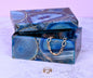 African Agat Quartz Jewelry Box , 15x10x7.5cm