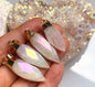 Nye Spike Point Pendel Anheng i Angel Aura Quartz m/kjede , Gold Electroplated