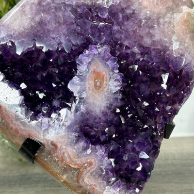 Stunning Large Uruguay Amethyst & Pink Jasper Specimen - MWS1233, 5Kg - 29x22cm