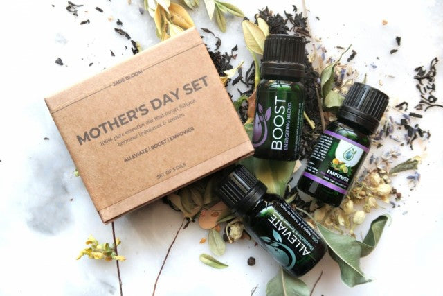 3 Oil Box Set - Mother's Day Kit, (EMPOWER Progesterone Blend, BOOST & ALLEVIATE - 100% Pure Essential Oil Blends)