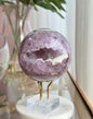 Gorgeous Sugar Druzy Rainbow Amethyst Sphere • Uruguay, 87mm - 810gram